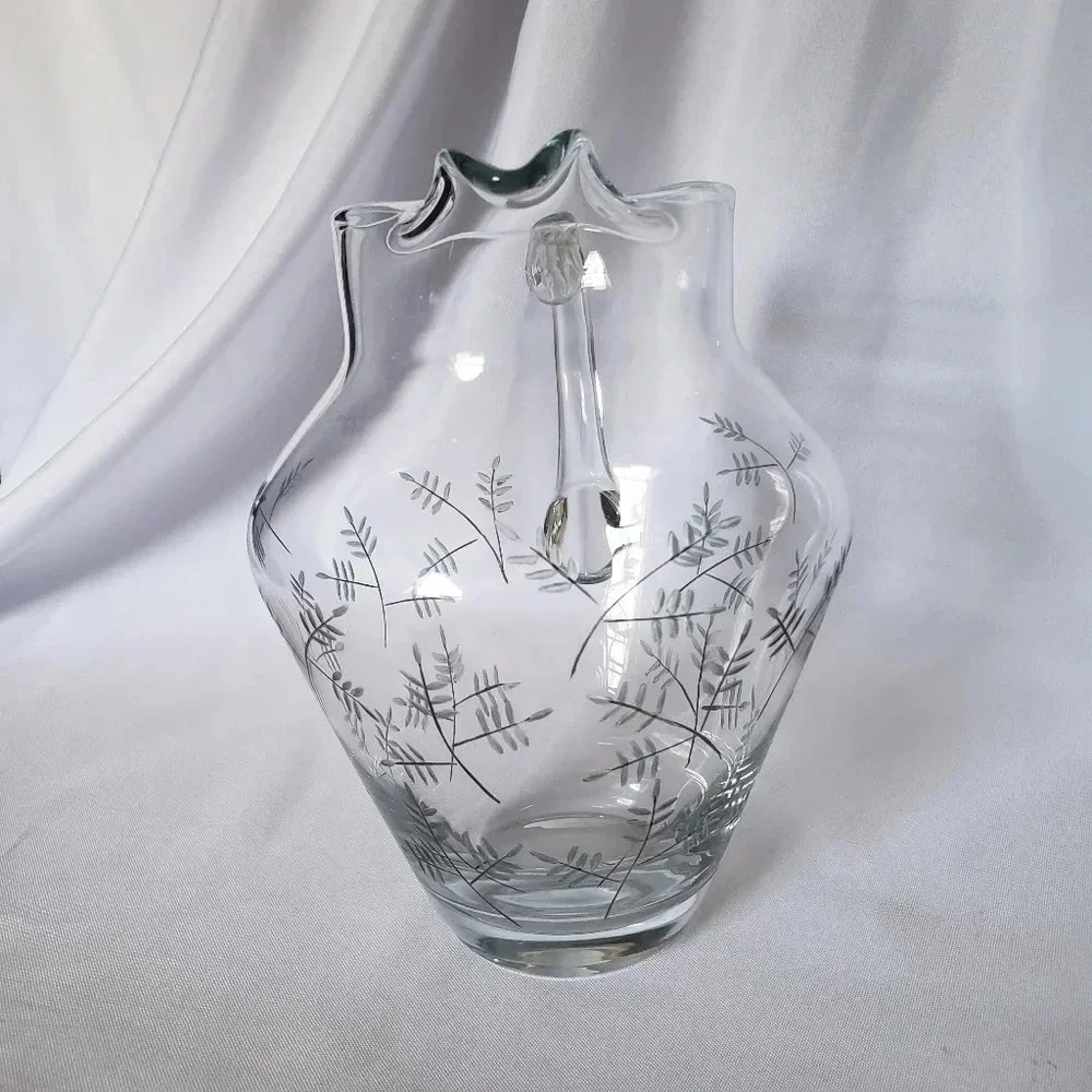 -Noritake crystal pitcher